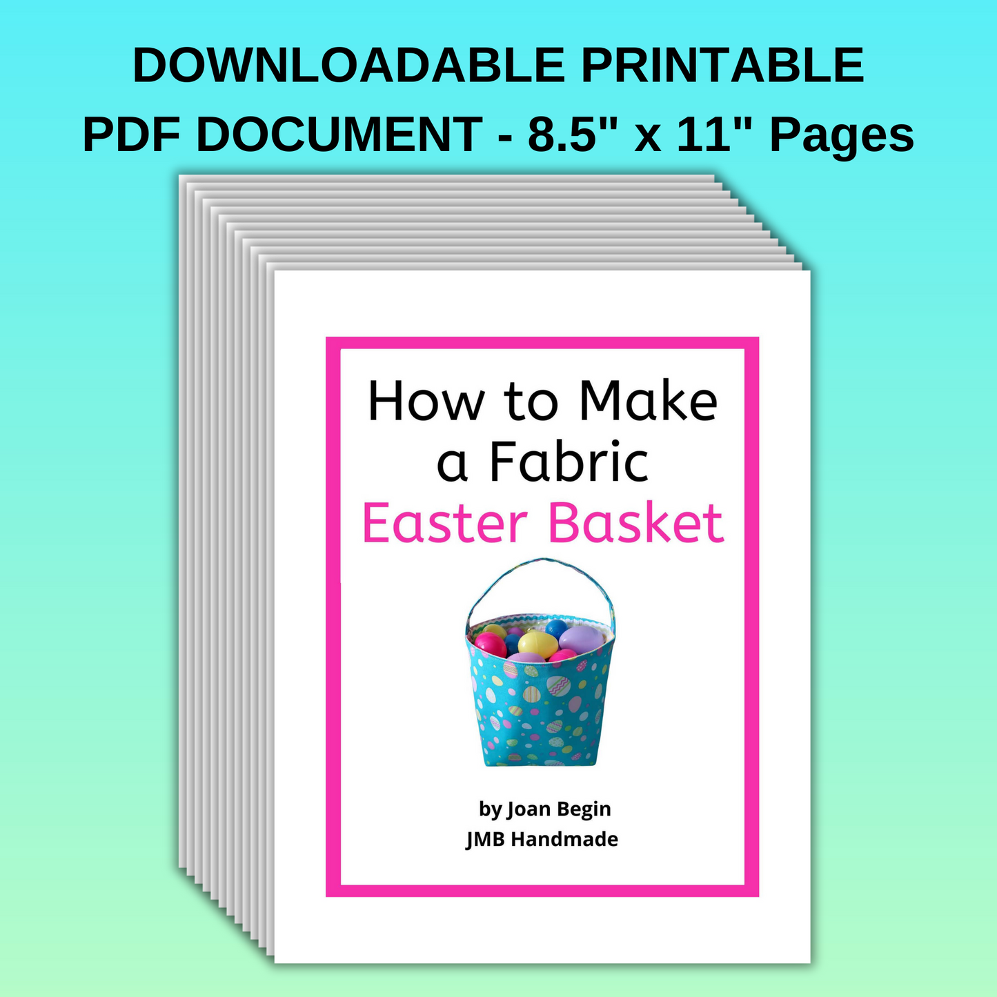 How to Make a Fabric Easter Basket Sewing Tutorial / Easter Basket Sewing Pattern / Easter Basket Sewing Pattern / Basket Pattern