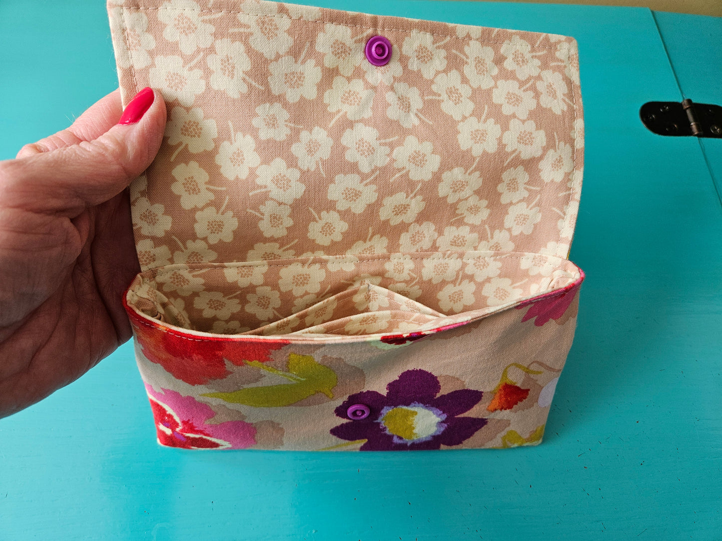 Fabric Wallet Sewing Tutorial / Fabric Wallet Sewing Pattern / DIY Fabric Wallet / Fabric Wallet with Snap Closure Sewing Printable / Wallet