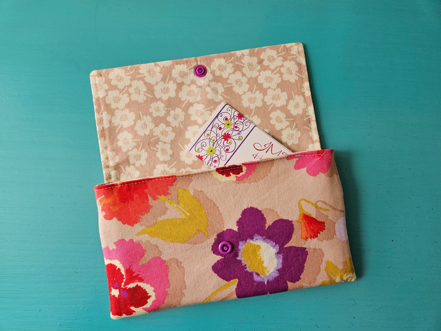 Fabric Wallet Sewing Tutorial / Fabric Wallet Sewing Pattern / DIY Fabric Wallet / Fabric Wallet with Snap Closure Sewing Printable / Wallet
