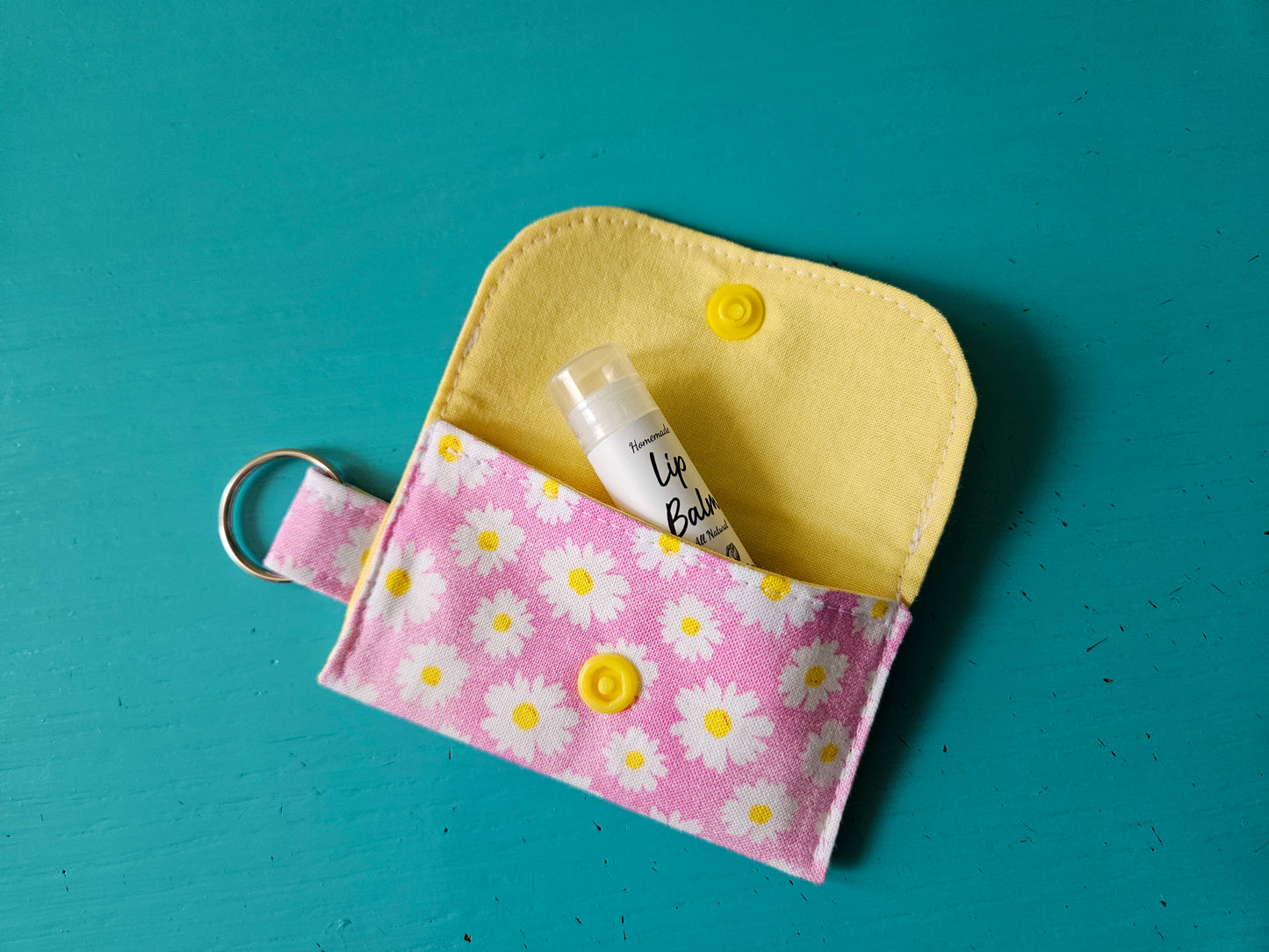 Lip Balm Holder Keychain Sewing Tutorial / Lip Balm Holder Sewing Pattern / Chapstick Holder Keychain / DIY Lip Balm Holder Sewing Pattern