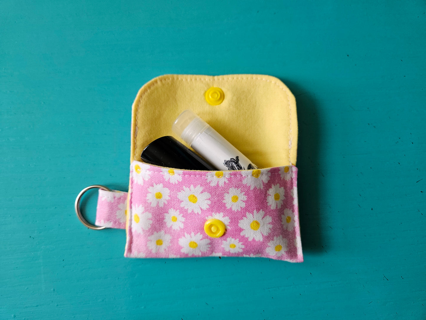Lip Balm Holder Keychain Sewing Tutorial / Lip Balm Holder Sewing Pattern / Chapstick Holder Keychain / DIY Lip Balm Holder Sewing Pattern