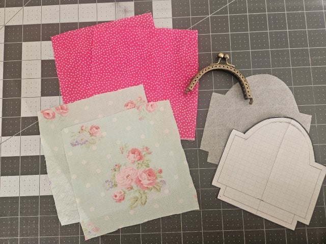 Metal Frame Coin Purse Sewing Tutorial / DIY Frame Coin Purse / Clutch Purse Pattern / Kiss Clasp Coin Purse Pattern / PDF Download