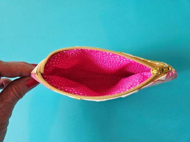 Pleated Zipper Pouch Sewing Tutorial / Pleated Pouch Sewing Pattern / DIY Pleated Zipper Pouch / Zipper Pouch Pattern / PDF Download