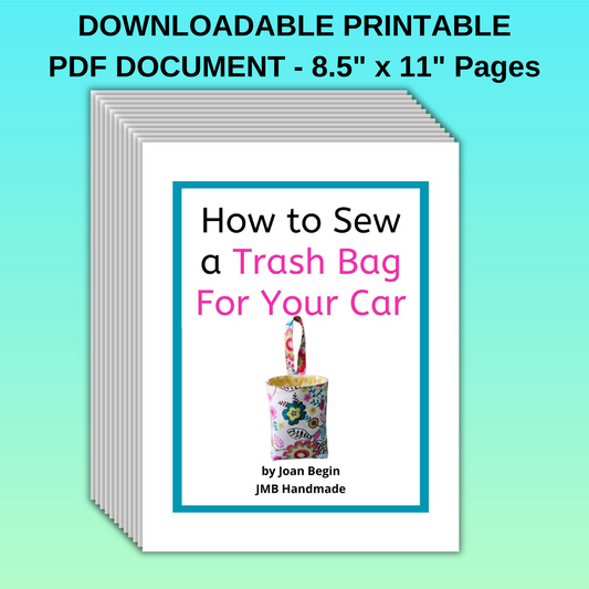 How to Sew a Car Trash Bag Sewing Tutorial / DIY Car Trash Bag / Fabric Trash Bag Pattern / Trash Bag Sewing Pattern / Sewing Pattern