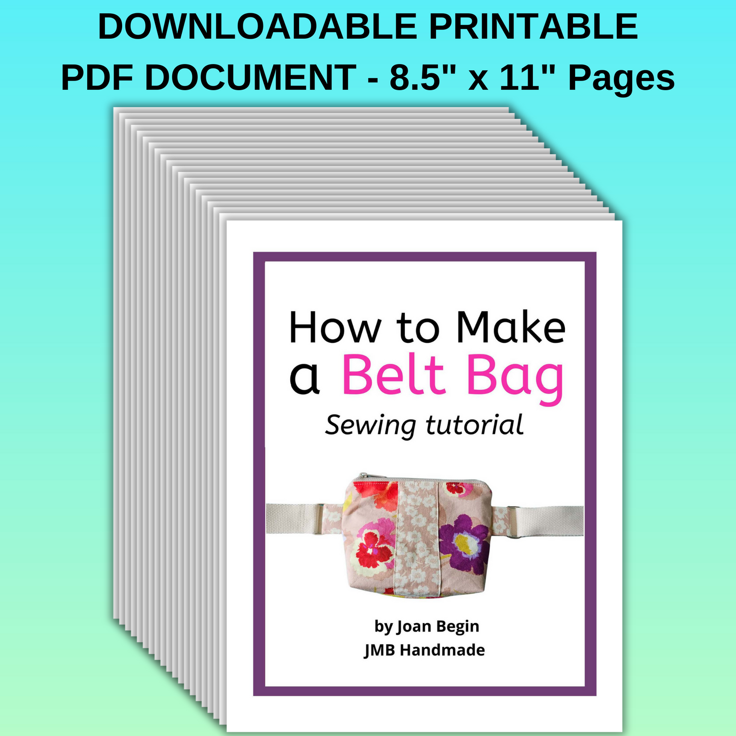 How to Make a Belt Bag Sewing Tutorial / Belt Bag Pattern / Fanny Pack Pattern / Crossbody Bag Pattern / Belt Bag Sewing Pattern