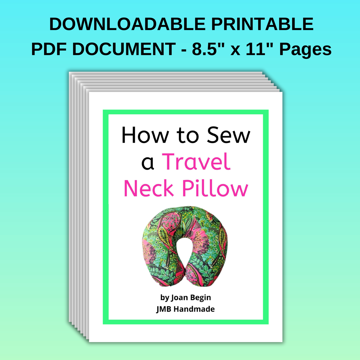 Neck Support Pattern Neck Support Pillow Sewing Tutorial / Neck Pillow Sewing Pattern / DIY ...