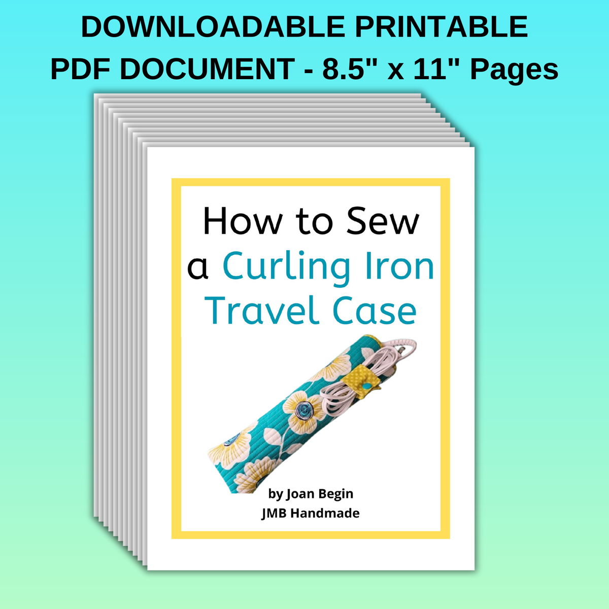 Thread Travel Case Pattern DIY Curling Iron Flat Iron Travel Case Sewing Tutorial / Curling Iron ...