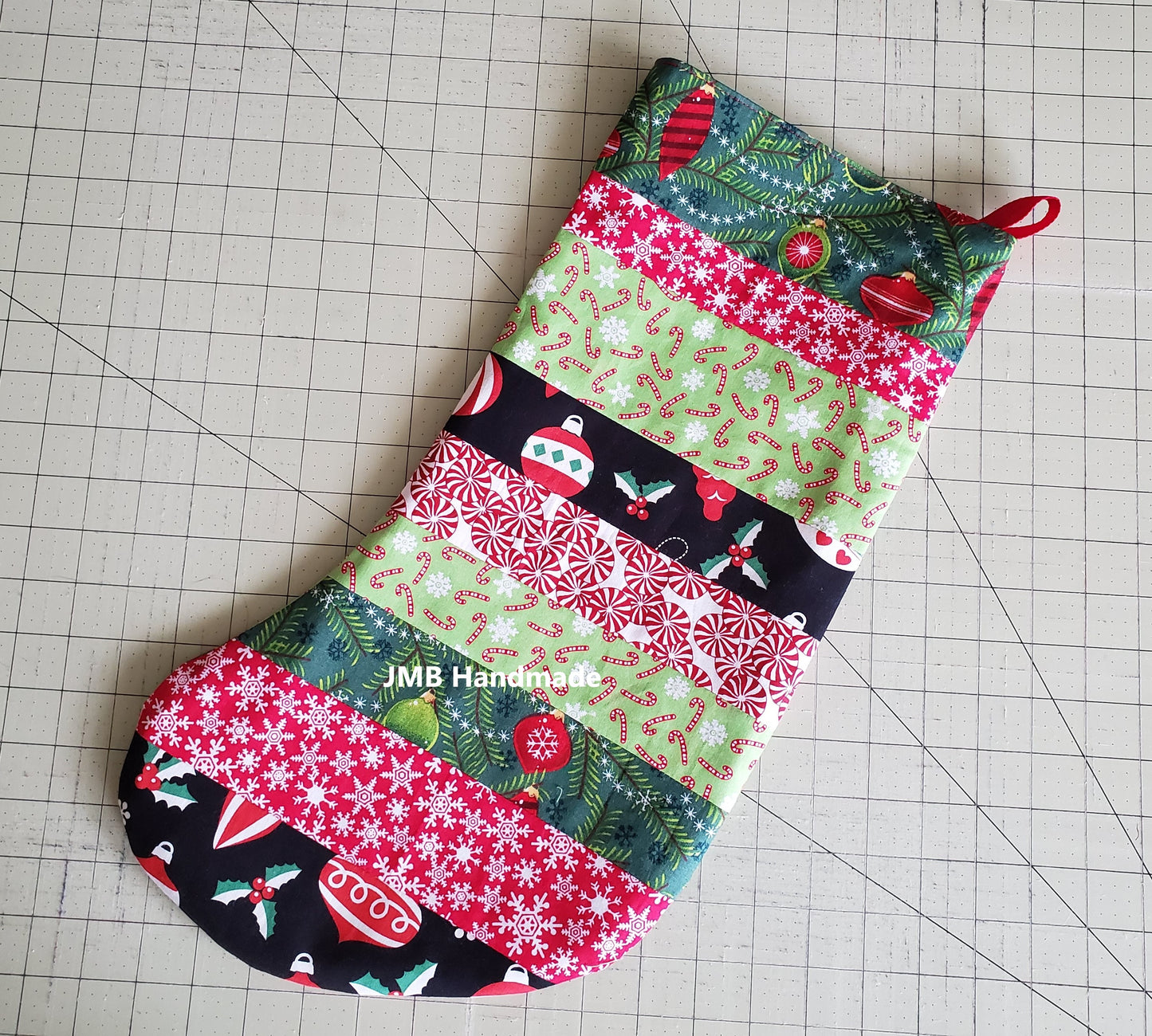 How to Sew a Christmas Stocking Sewing Tutorial / Quilted Christmas Stocking Sewing Pattern / Stocking Pattern / Christmas Stocking Template