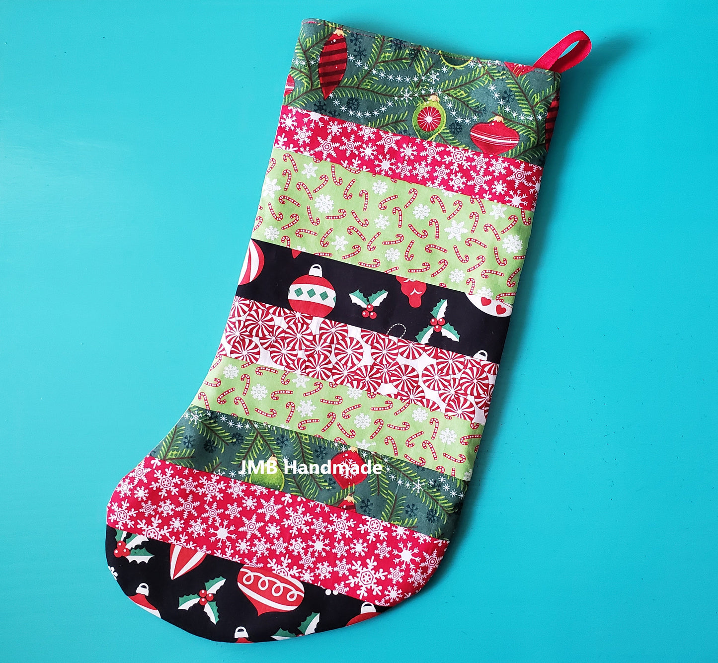 How to Sew a Christmas Stocking Sewing Tutorial / Quilted Christmas Stocking Sewing Pattern / Stocking Pattern / Christmas Stocking Template