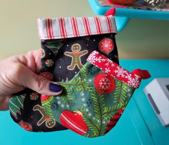 Mini Christmas Stocking Sewing Pattern - Two Sizes / Mini Christmas Stocking Pattern / Mini Stocking Sewing Tutorial / Stocking Templates