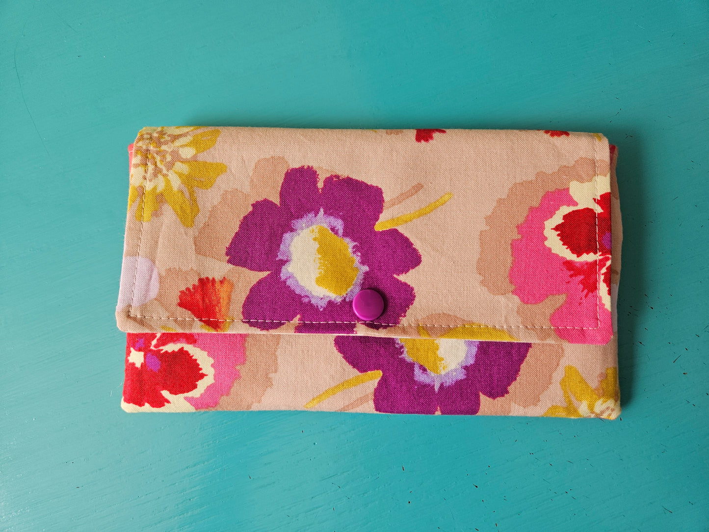 Fabric Wallet Sewing Tutorial / Fabric Wallet Sewing Pattern / DIY Fabric Wallet / Fabric Wallet with Snap Closure Sewing Printable / Wallet