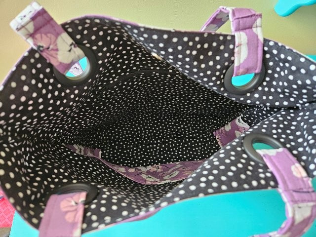 Vinyl Bottom Tote Bag Sewing Tutorial / Tote Bag Sewing Pattern / Tote Bag with Vinyl Bottom Sewing Pattern / Handbag Sewing Printable