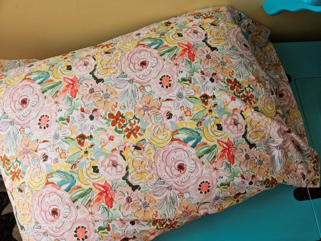 Standard Size Pillowcase Pattern / DIY Pillow Cover / Pillowcase Sewing Tutorial / Easy Pillowcase Pattern / For Beginners Sewing Printable