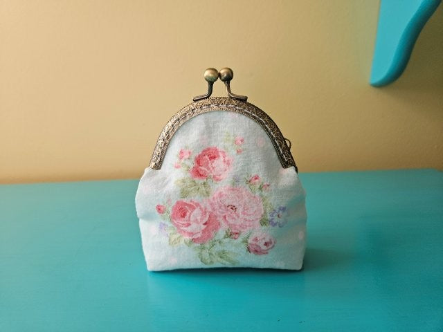 Metal Frame Coin Purse Sewing Tutorial / DIY Frame Coin Purse / Clutch Purse Pattern / Kiss Clasp Coin Purse Pattern / PDF Download