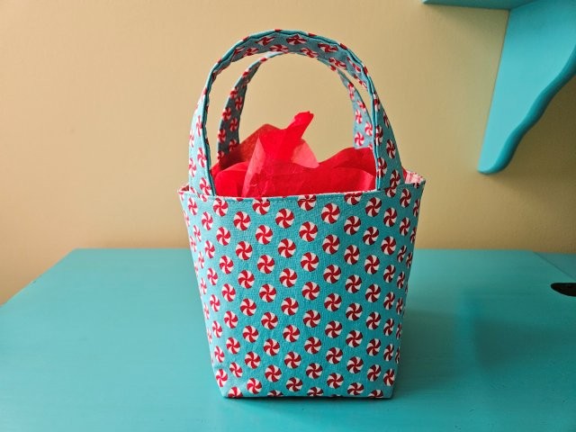 Small Tote Bag Sewing Tutorial / DIY Mini Tote Bag Sewing Pattern / How to Sew a Little Tote Bag / Sewing Printable / PDF Download