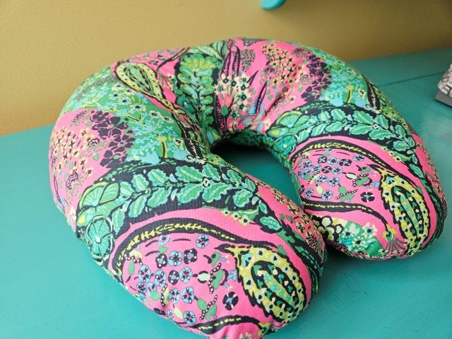 Neck Support Pillow Sewing Tutorial / Neck Pillow Sewing Pattern / DIY Neck Pillow Pattern / Neck Pillow Template Included / PDF Download