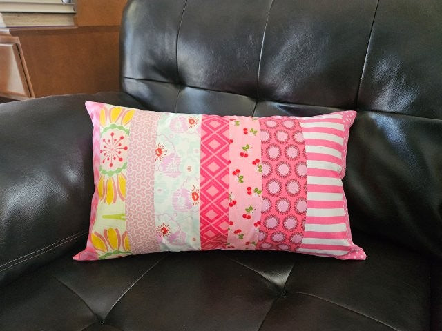 Fabric Scraps Envelope Pillow Cover Sewing Pattern (PDF Download)