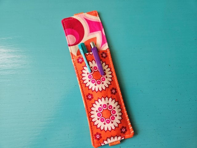 Fabric Bookmark Pen Holder Sewing Tutorial (PDF Pattern)