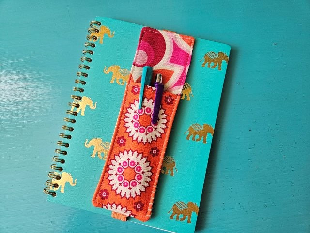 Fabric Bookmark Pen Holder Sewing Tutorial (PDF Pattern)