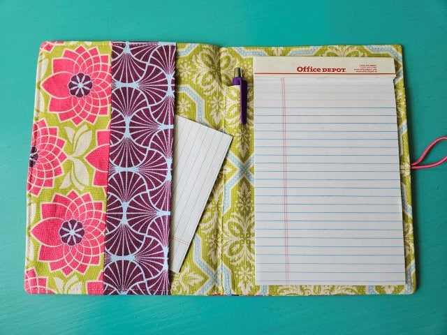 Sewing Pattern: 5"x8" Fabric Notepad Holder with Button Closure (PDF Download)