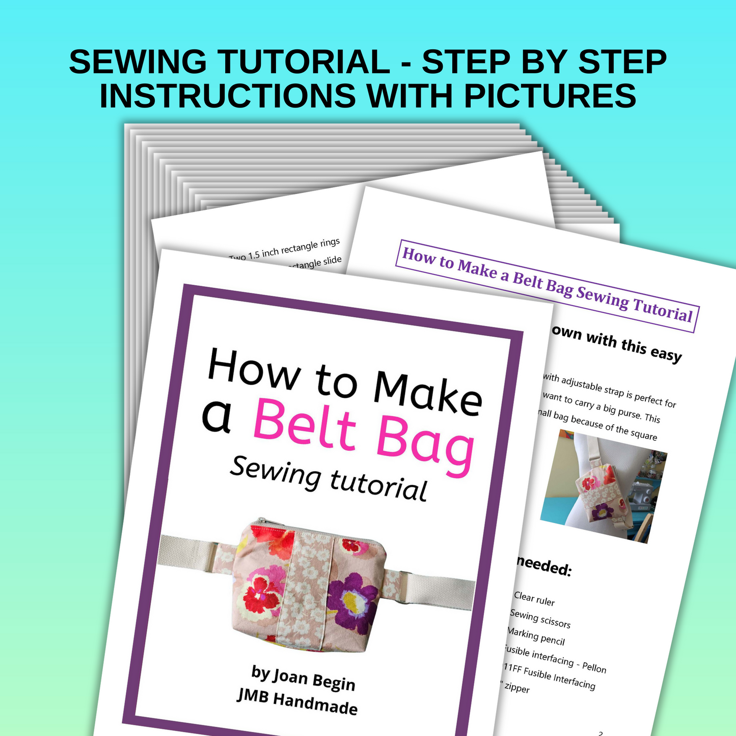 How to Make a Belt Bag Sewing Tutorial / Belt Bag Pattern / Fanny Pack Pattern / Crossbody Bag Pattern / Belt Bag Sewing Pattern