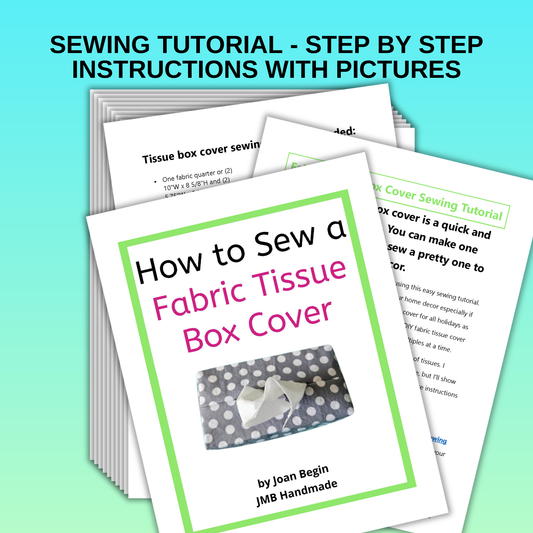 Fabric Tissue Box Cover Sewing Tutorial: Quick DIY Pattern (PDF)
