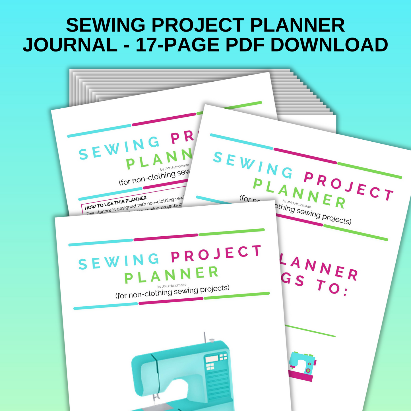 Sewing Project Planner - For Non-Clothing Sewing Projects / Sewing Project Planner Journal / Sewing Planner Journal / Sewing Checklist / PDF Document