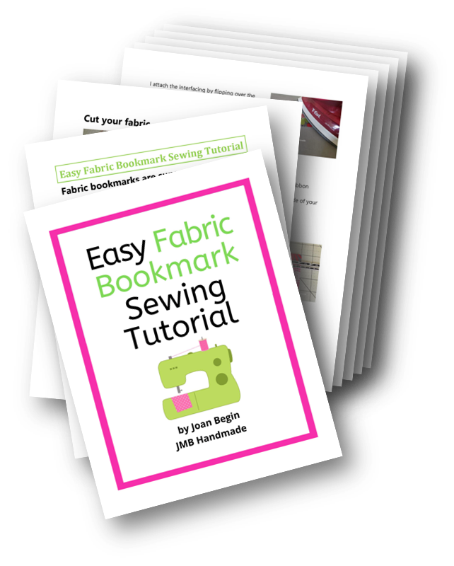JMB Handmade / Easy Fabric Bookmark Sewing Tutorial / Printable StepB