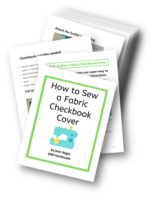 How to Sew a Fabric Checkbook Cover Sewing Tutorial Printable StepB