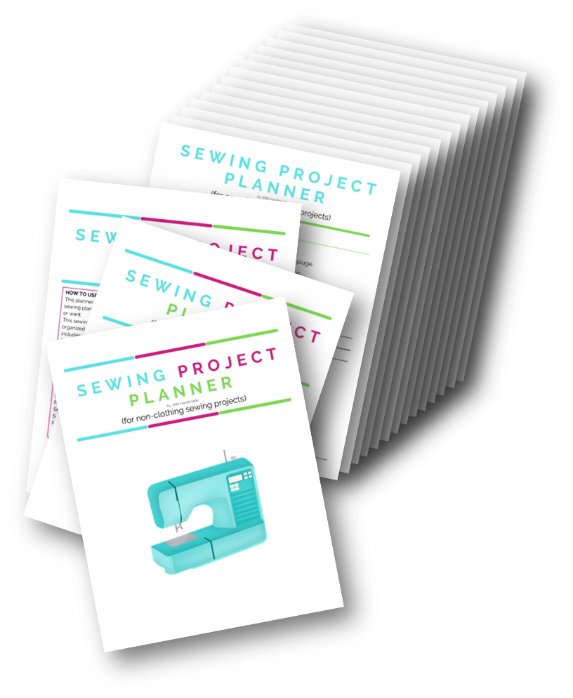 Sewing Project Planner For NonClothing Items Printable Downloadab